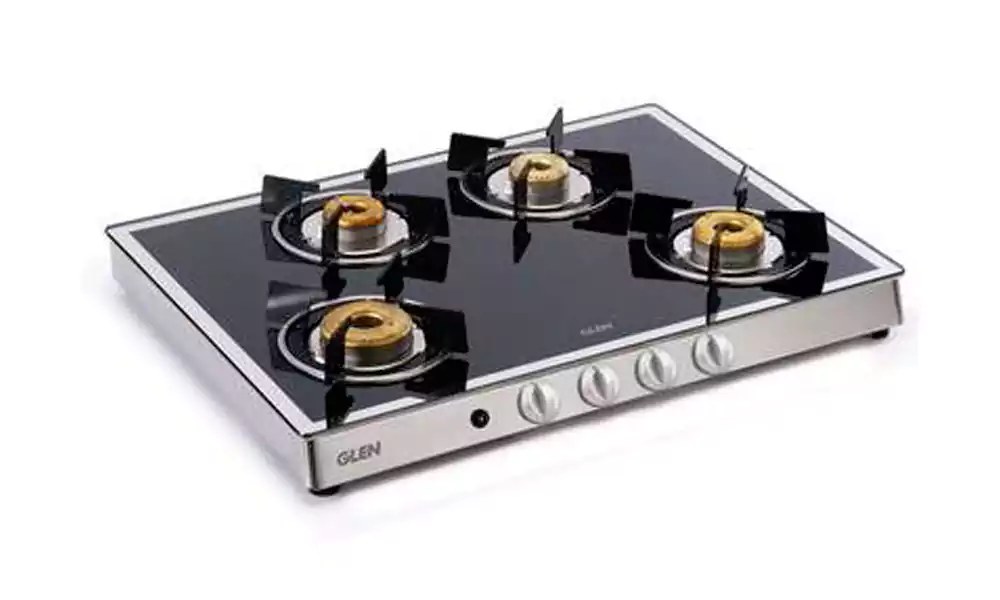 Glen Gas Stove 4 Burner GL 1048 GT Forged BB Mirror