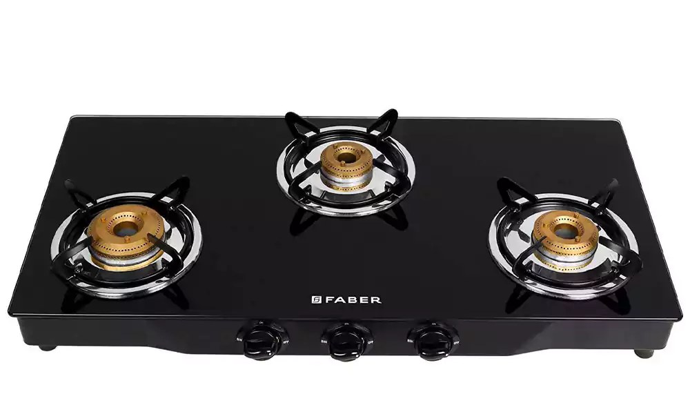 Faber Gas Stove 3 Burner Jumbo 3BB BK Black