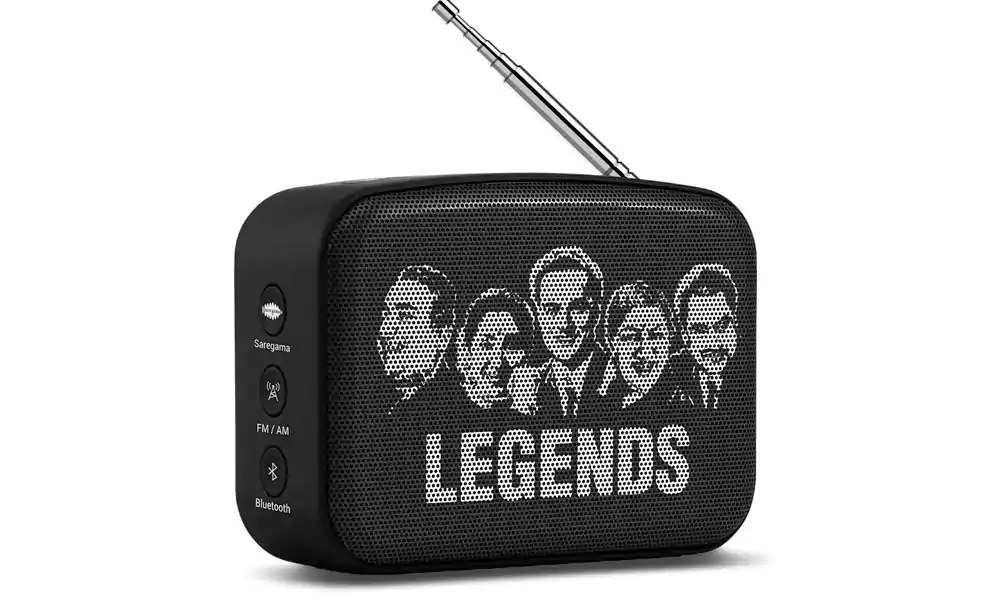 Saregama Bluetooth Speaker Carvaan Mini 2.0 Moonlight Black (New MRP 2990)