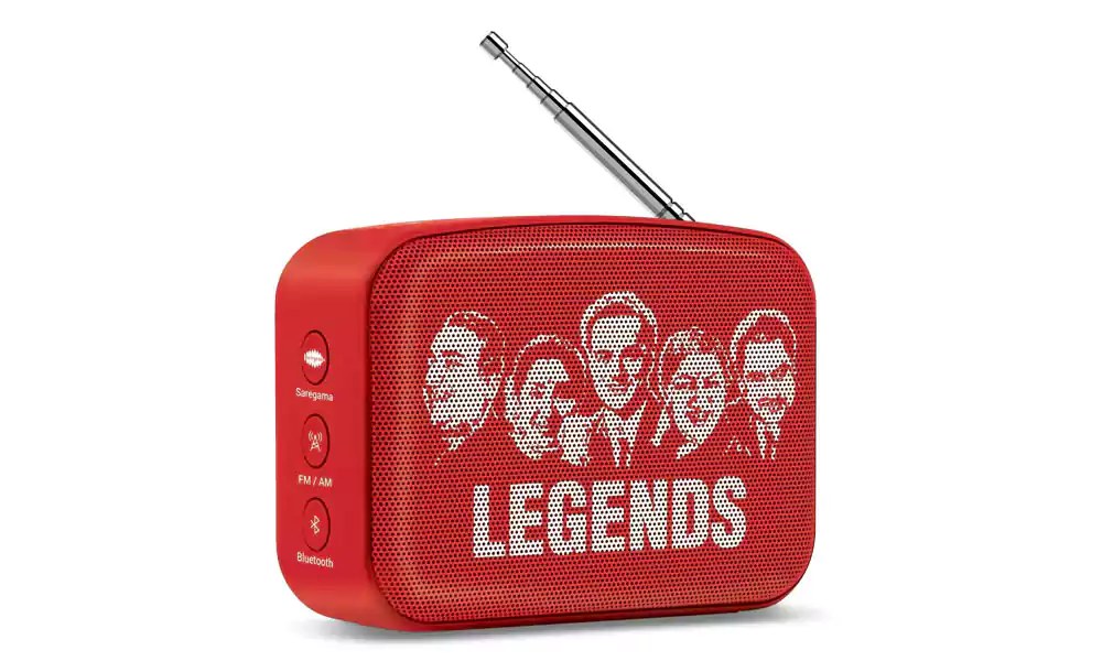 Saregama Bluetooth Speaker Carvaan Mini 2.0 Sunset Red
