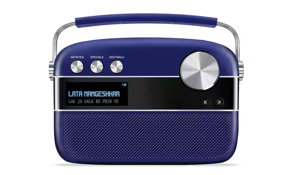 Saregama Bluetooth Speaker Carvaan Premium Royal Blue (New MRP 8190)