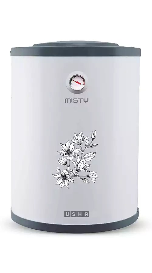 Usha Electrical Water Heater 15 Liters Misty Grey Magnolia