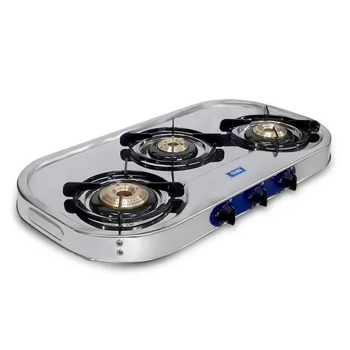 Glen Gas Stove 3 Burner GL 1033 SS HF DT BB