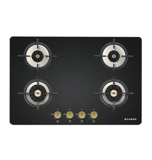Faber Hob 4 Burner Maxus HT784 CRS BR CI AI Black