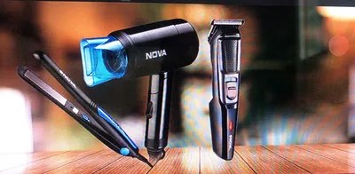 Nova Hair Multi Styler Combo Pack NSK-8620 Black