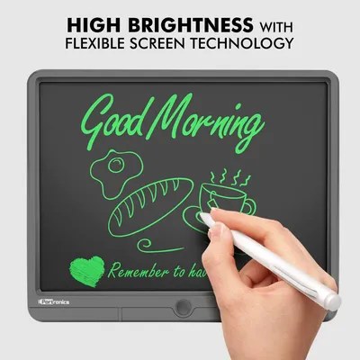 Portronics Ruffpad 15 inch Re-Writable LCD POR 1237 Gray