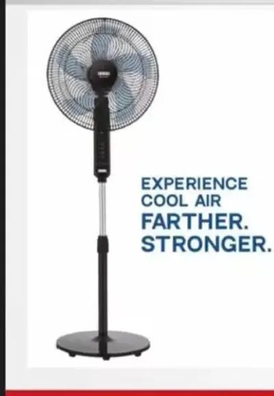 Usha Pedestal Fan 400mm Cyclotron Black