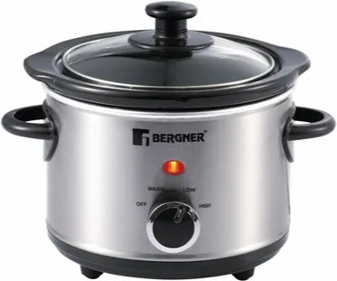 Bergner Slow Cooker 1.5 Ltr Slow Cooker Cum Food Warmer BG-218