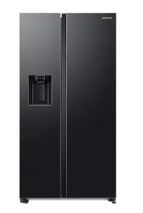 Samsung Side By Side Refrigerator 633 Litres Convertible 3 Star Inverter Wi-Fi Ice & Water Dispenser RS78CG8543B1HL Black Matt