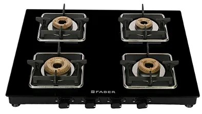 Faber Gas Stove 77cm 4 Burner Remo 4BB BK