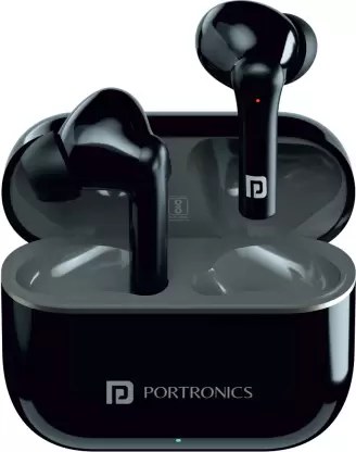 Portronics Wireless Ear Phone Buds Harmonics Twins S6 POR 1905 Black