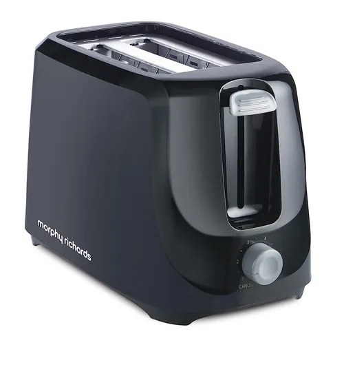 Morphy Richards POP-UP Toaster 700 Watts 2 Slice AT 200 with Dust Cover Black