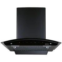 Elica Wall Mounted Chimney 90cm 1200m³/hr FL 900 SLIM HAC MS NERO Auto Clean Black