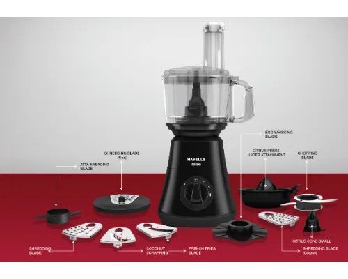 Havells Food Processor 750 Watt Foodo Black