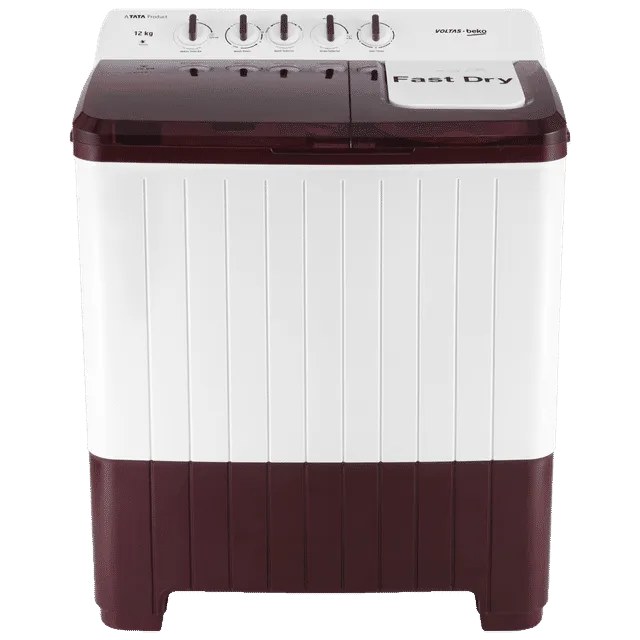 Voltas Beko Semi Automatic Washing Machine 14.0 Kg 5 Star WTT140UPA/BRSSWH5PTDA burgundy