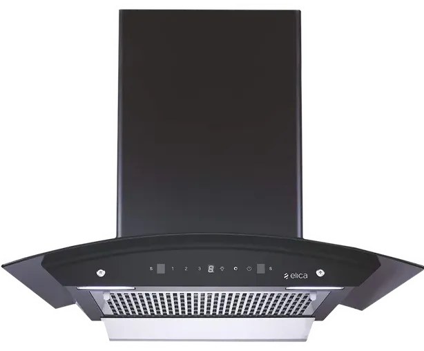 Elica Wall Mounted Chimney 60cm 1200m³/hr AUTO SENSE WDFL 606 HAC LTW MS NERO