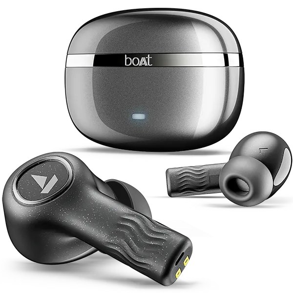 Boat Wireless Ear Phone Nirvana Ion ANC Crystal Black