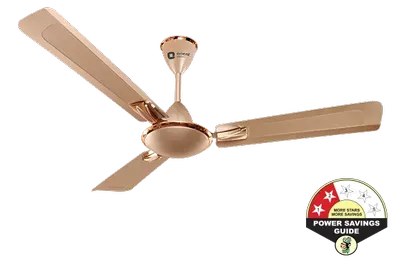 Orient Celling Fan 1200mm 1 Star with Energy Efficient Anti Dust GBD Gratia HS Topaz Gold
