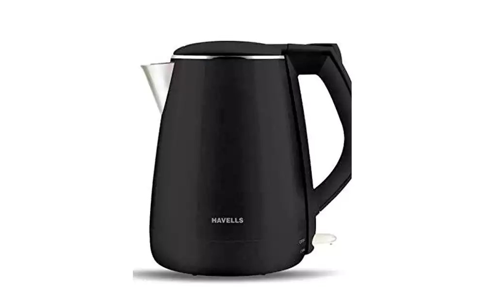 Havells Electric Kettle 1.2 Litre 1250 Watts Aqua Plus Black New