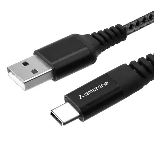 Ambrane USB Cable USB To C Cable BCT 15/BCTC 15 Black
