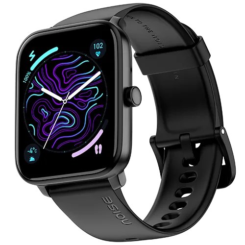 Noise Smart Watch 47mm(1.85 Inches) ColorFit Pulse 4 Jet Black