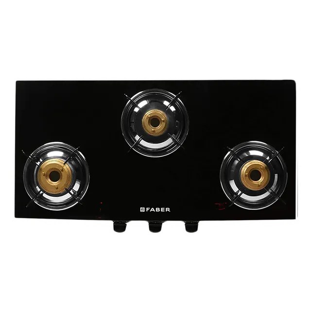 Faber Gas Stove 3 Burner PRINCE PLUS 3BB BK Black