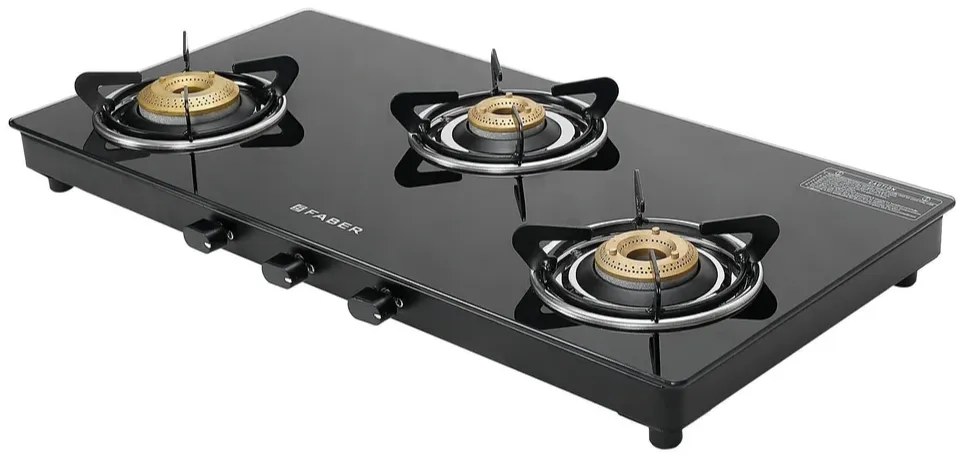 Faber Gas Stove 3 Burner SPARK 3BB BK Black