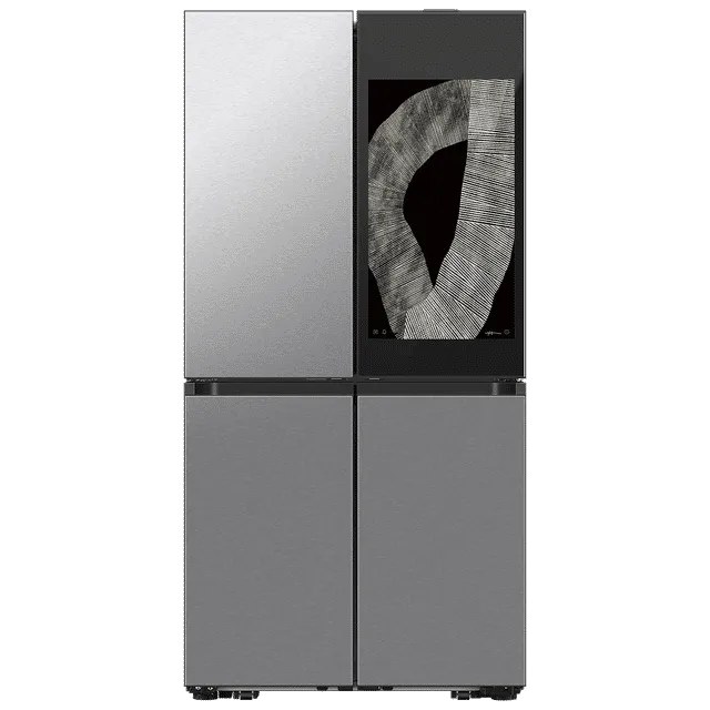 Samsung French Door Refrigerator 809 Litres Convertible Inverter Water Dispenser RF71DB9950QD Clean Charcoal + Stainless Steel