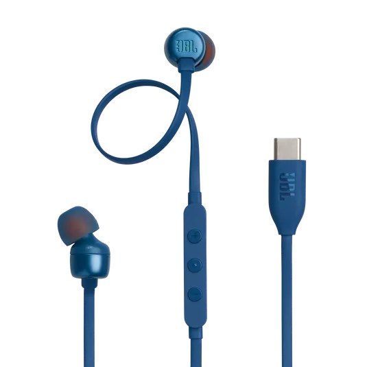 JBL Ear Phone Wired C-Type JBLT310CBLU Blue