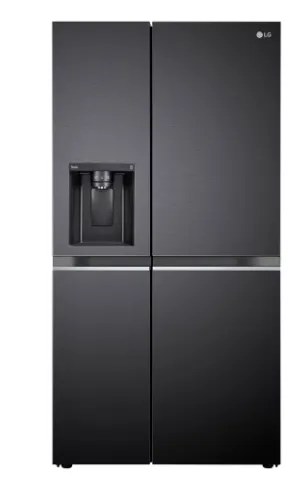 LG Side By Side Refrigerator 630 Litres Convertible 3 Star Inverter Wi-Fi Ice & Water Dispenser GL-L257CMC3 Matte Black
