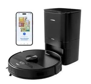 Eureka Forbes Vacuum Cleaner Robo Smartclean With Auto Bin Dry and Wet Mopping Black