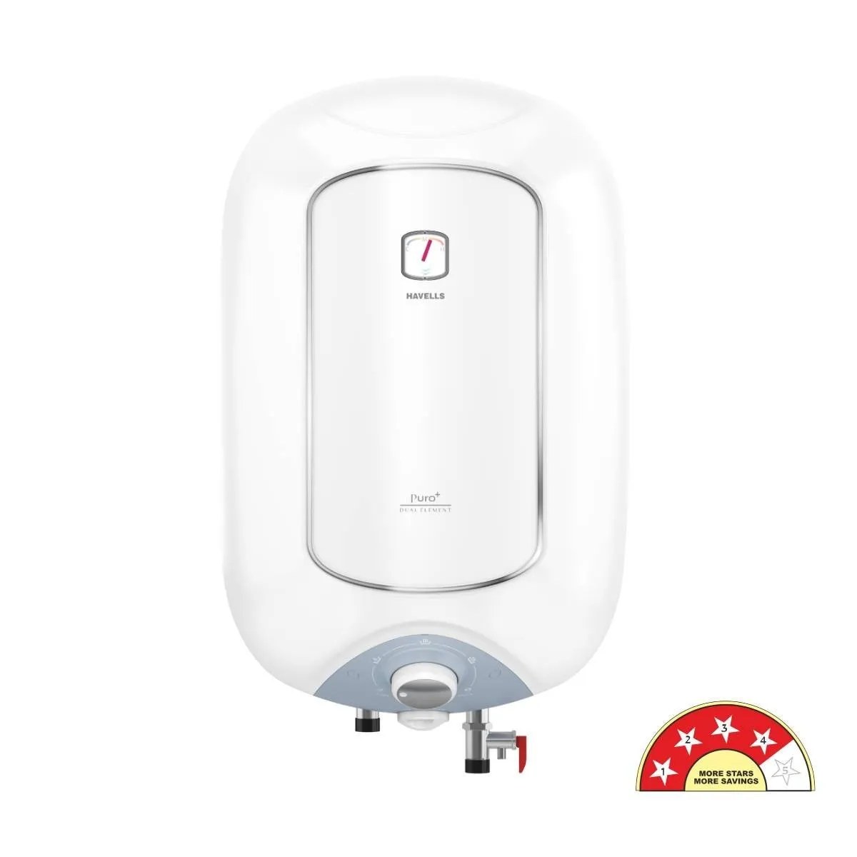 Havells Electrical Water Heater 15 Liters 4 Star Puro + White Blue New