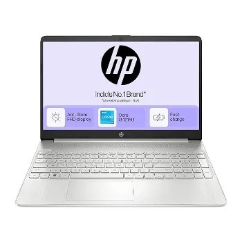 HP Thin & Light Laptop i3-1215U,8GB DDR4, 512GB SSD, 15.6-inch FHD,Backlit KB,MS Office 2021, 720p HD Camera, 15S-FQ5327TU Silver