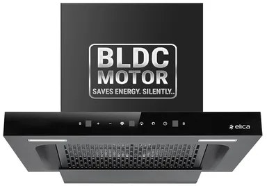 Elica Wall Mounted Chimney 60 cm 1500m³/hr SPT FL 600 BLDC HAC LTW MS NERO