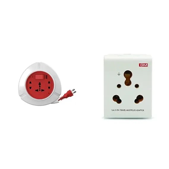 GM Spike Trio 2 Pin Flex Box 5 Mtr with Indicator & International Socket 3041
