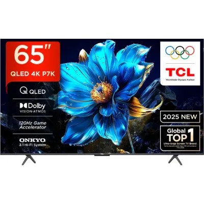 TCL QLED TV 163 cm (65 inches) Android 65P7K Black