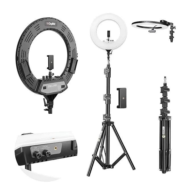 DigiTek Camera Accessories 18 Inch LED Ring Light DRL-18H C