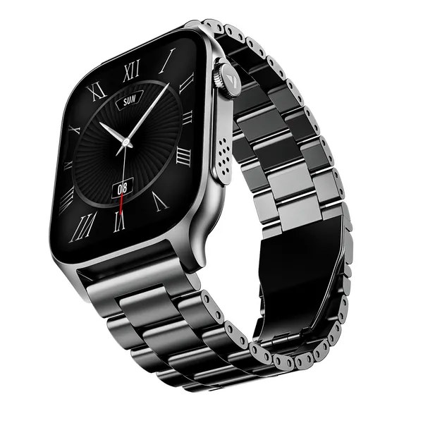 Boat Smart Watch 1.96 AMOLED Display Ultima Ember STEEL BLACK