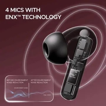 Boat Wireless Ear Phone TWS Earbuds Airdopes Plus 318 Active Black