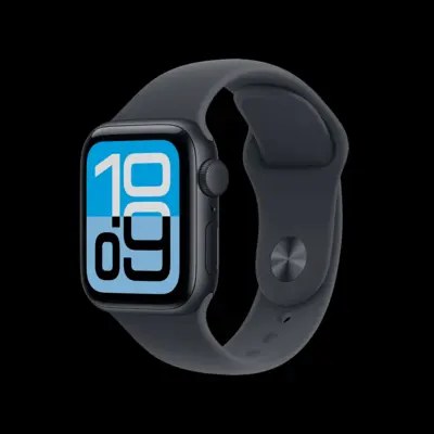 Apple Smart Watch SE 3 GPS 44mm MEHQ4HN/A Aluminium Case with Midnight Sport Band - M/L