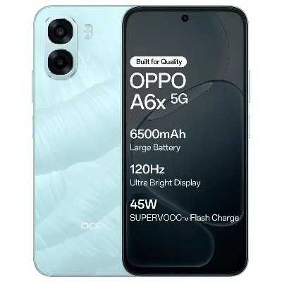 Oppo Android Smartphone A6x 5G (4GB RAM, 64GB Storage/ROM) CPH 2823 Icy blue