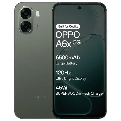 Oppo Android Smartphone A6x 5G (4GB RAM, 128GB Storage/ROM) CPH2823 Olive Green
