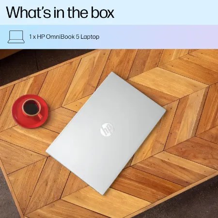 HP Windows Laptop Core i5-1334U,16GB LPDDR5X,1TB,Win11,Mso, Omnibook 5 16-ba1024tu Sky blue aluminum