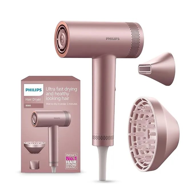 Philips Hair Dryer 1400W BHD833/10 Rose Gold
