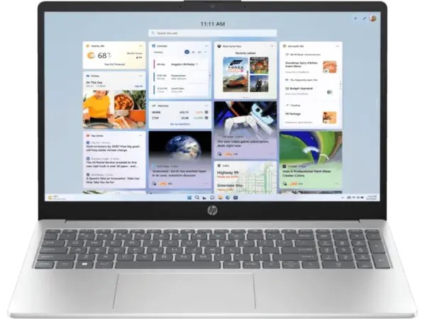 HP Windows Laptop Ultra 5 125H,16GB ,512GB,WIN11,MSO24, Intel® AI Boost (11 NPU TOPS)IntelArc HP Essentials fd1353TU Natural silver