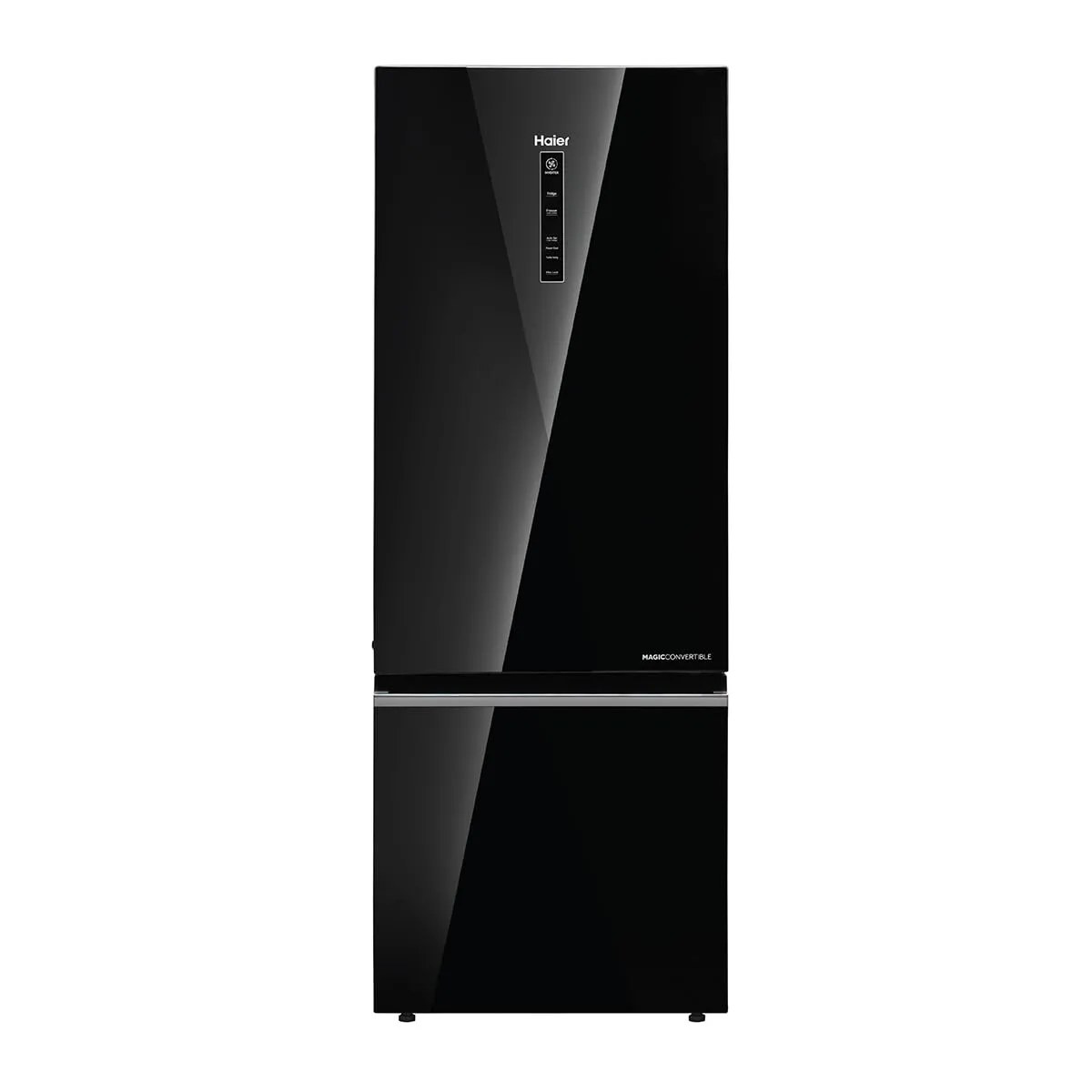 Haier Bottom Freezer Refrigerator 325 Litres 2 Star Inverter HRB-3752PKGA-P Black Glass