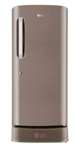 LG Single Door Refrigerator 224 Litres 3 Star Inverter BD GLD2336ZAFS Fawn Steel