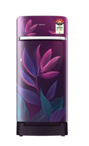 Samsung Single Door Refrigerator 189 Litres 5 Star Inverter BD RR21H2H259R Paradise Bloom Purple