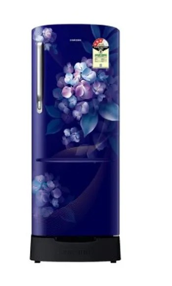 Samsung Single Door Refrigerator 223 Litres 3 Star Inverter BD RR24H2823HS Hydrangea Blue