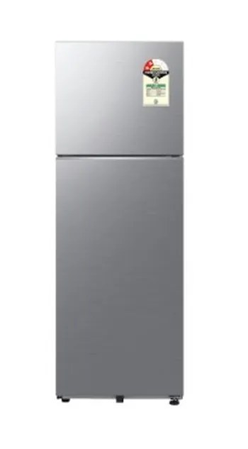 Samsung Double Door Refrigerator 350 Litres Wifi + convertible 2 Star Inverter RT38HG5A42S8HL Elegant Inox